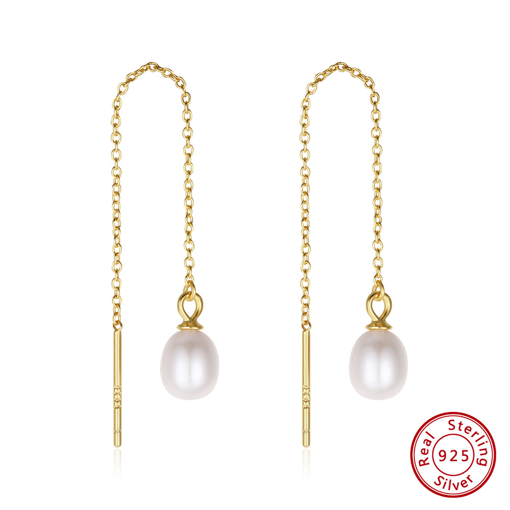Freshwater Line - KISS MANDY 925 zilveren, prachtige oorbellen
