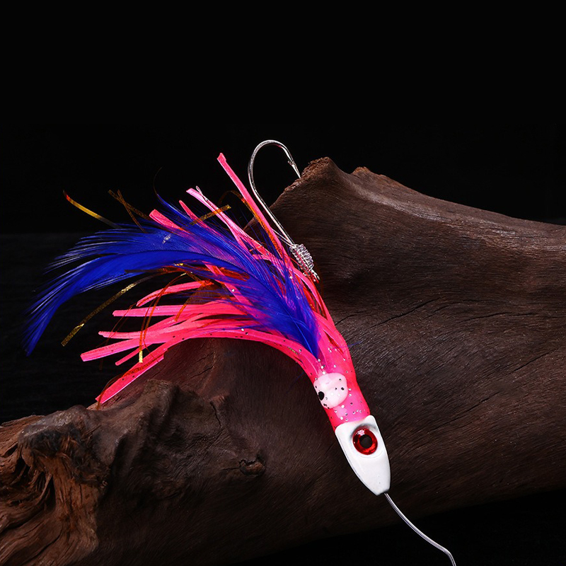 Freshwater Line - 1PC 19g Vis Aas met Metalen