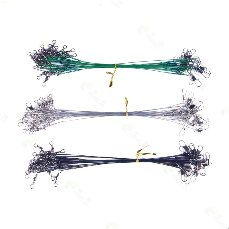 Leader Line - 20 stuks anti-bijtstalen draad, 15 cm,